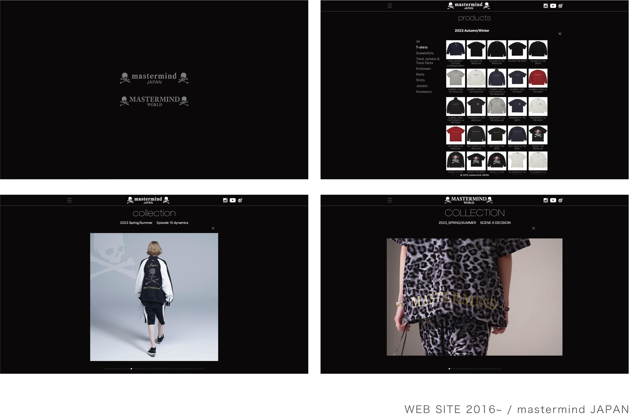 WEB SITE 2016~ / mastermind JAPAN